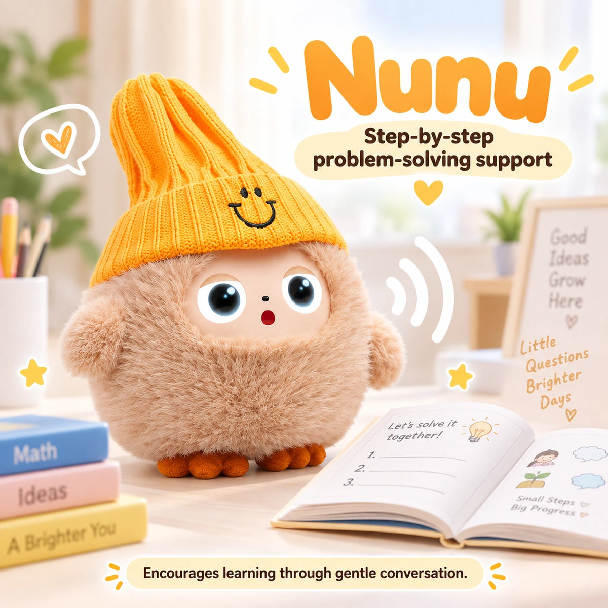 Ledodo Yoyo AI Talking Plush Companion with LED Eyes