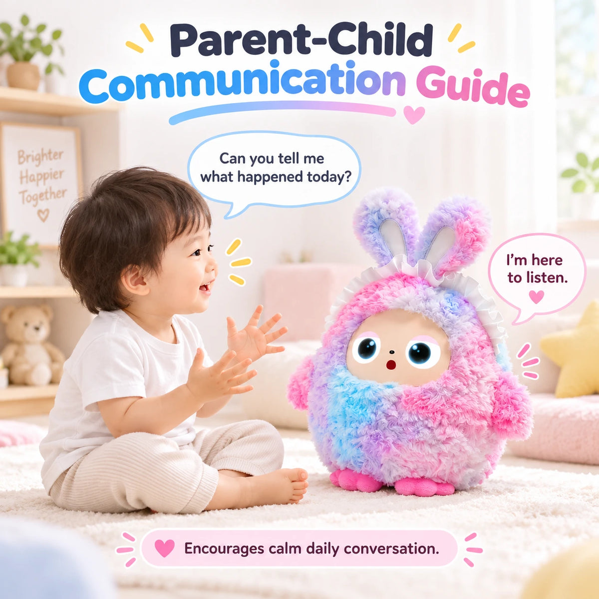 Ledodo Yoyo AI Talking Plush Companion with LED Eyes