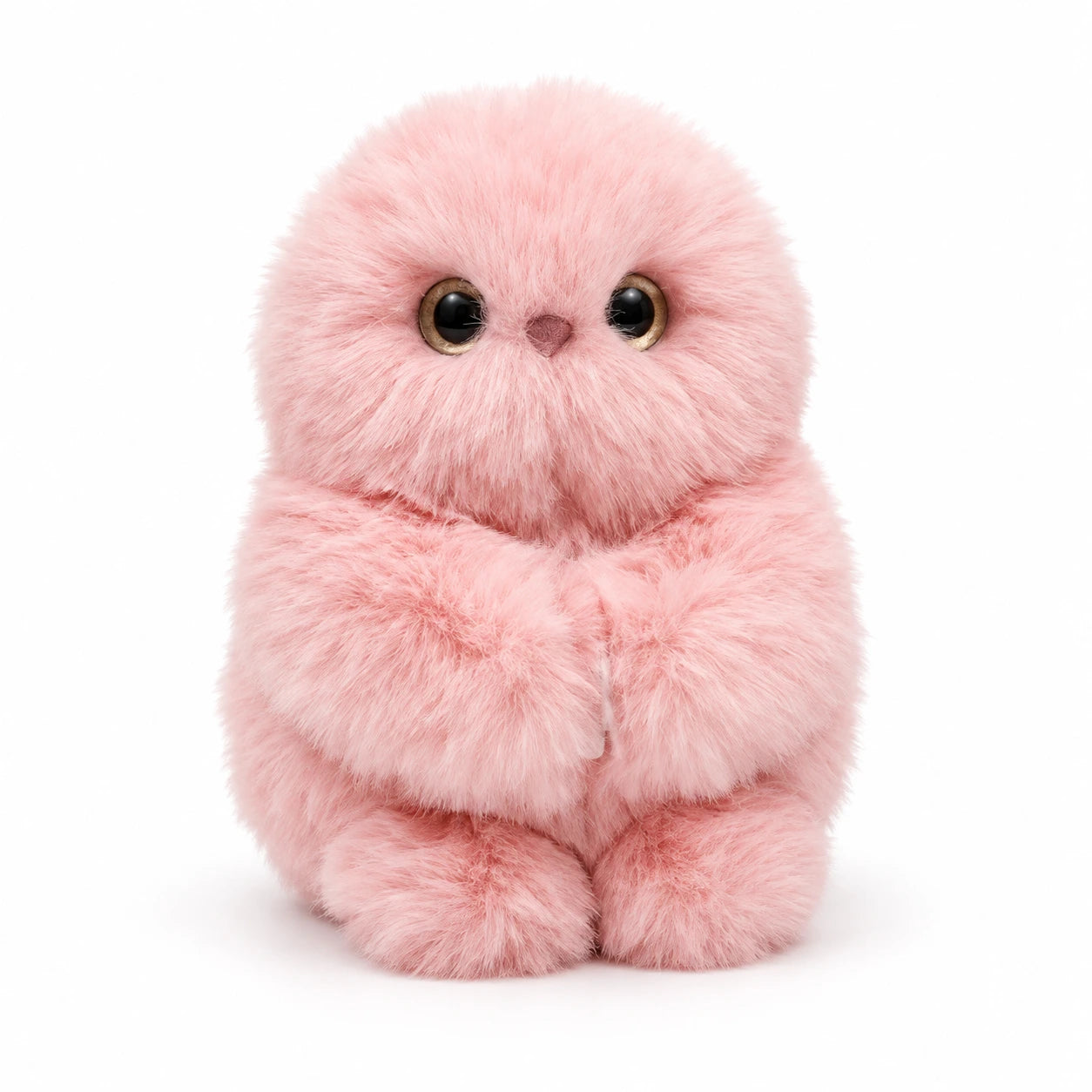 Mirumi AI Plush Owl Bag Charm – Pink