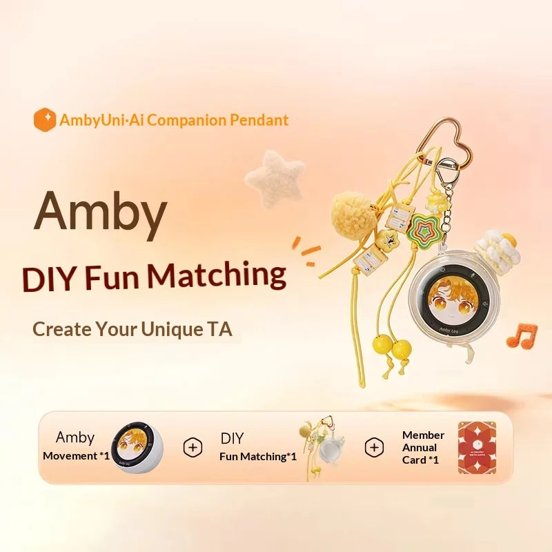 AmbyUni DIY Fun Matching AI Companion Pendant