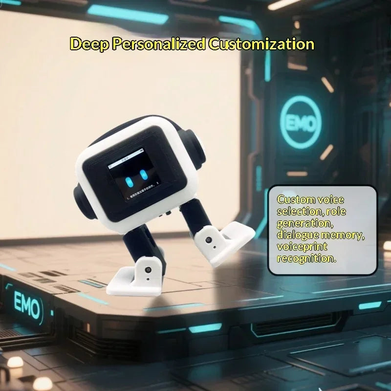 AI AEKO Smart Companion Robot with Camera – Navy Blue