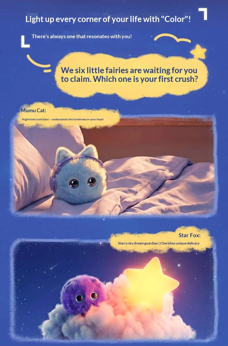 MOYOYO Yellow Bunny AI Plush Companion with LED Eyes