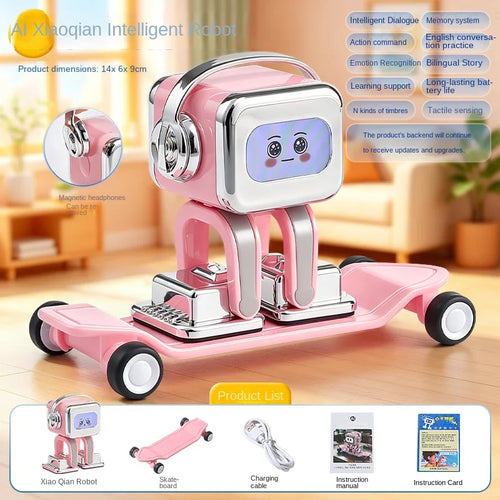 AI Xiaoqian Smart Companion Robot – Pink