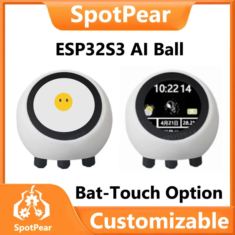 ESP32-S3 AI Companion Robot with Touchscreen & Battery