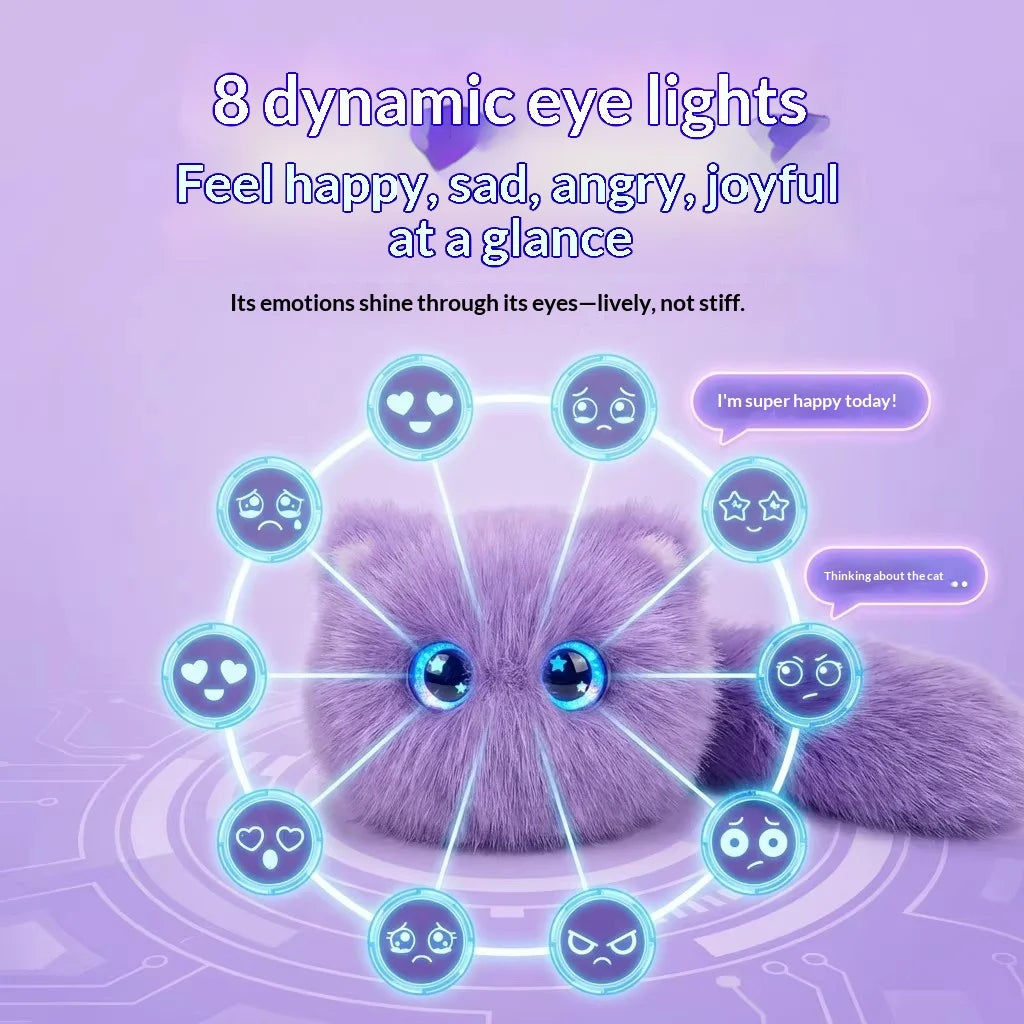 CHAOWAN CAT Messy Cat Smart Robot Companion – Purple