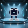AI AEKO Smart Companion Robot with Camera – Navy Blue