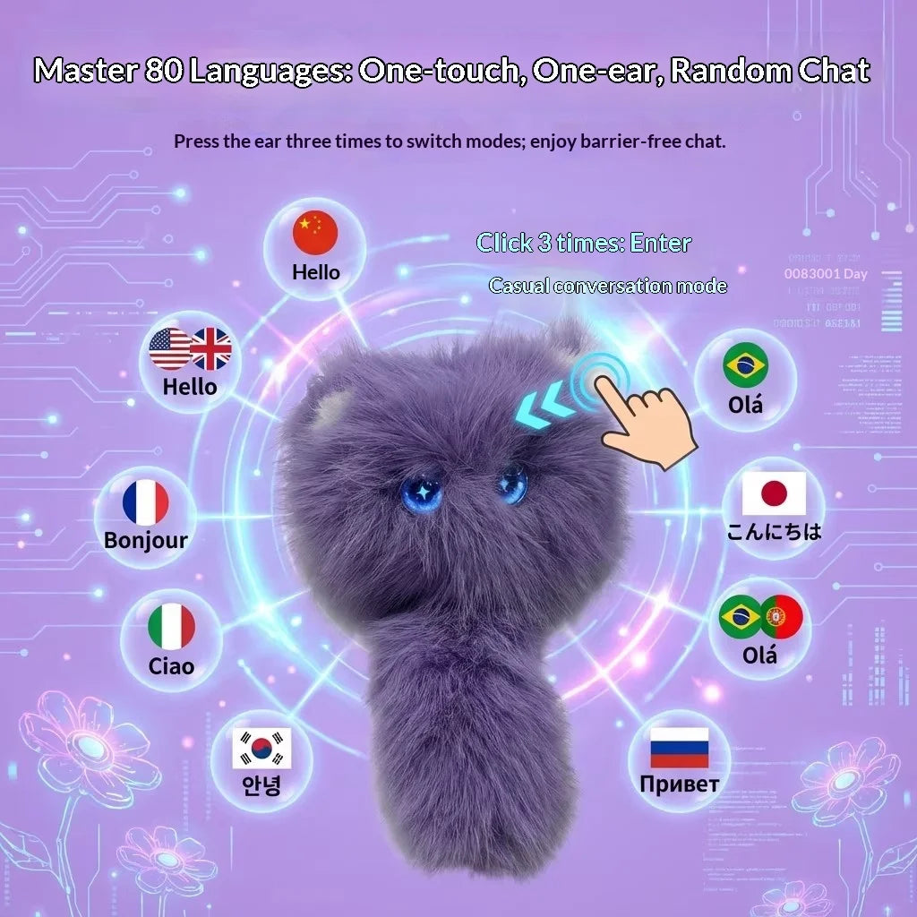 CHAOWAN CAT Zhaza Arrogant Rose Smart Robot Companion – Pink