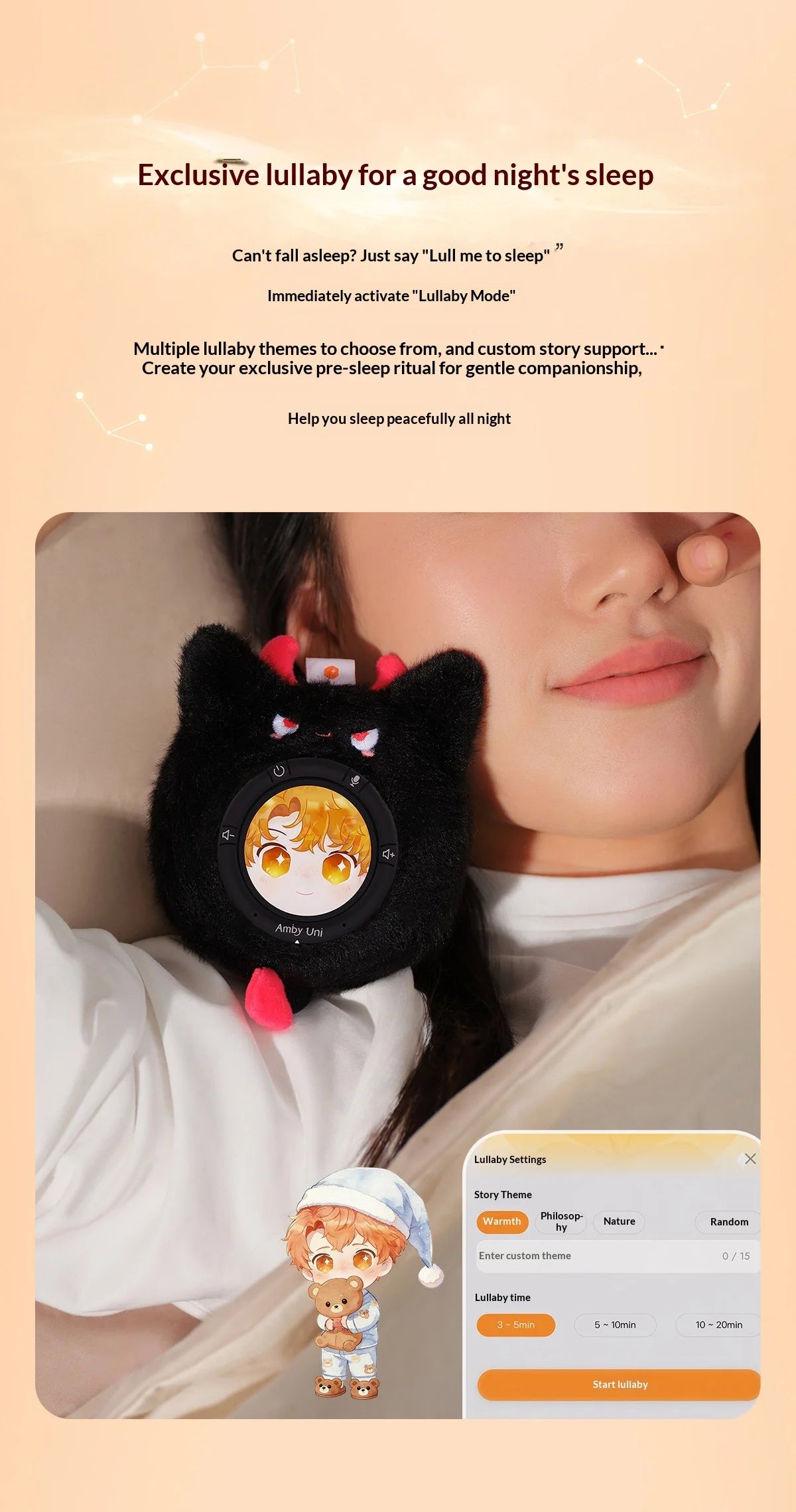 AmbyUni Night Flame AI Companion Pendant