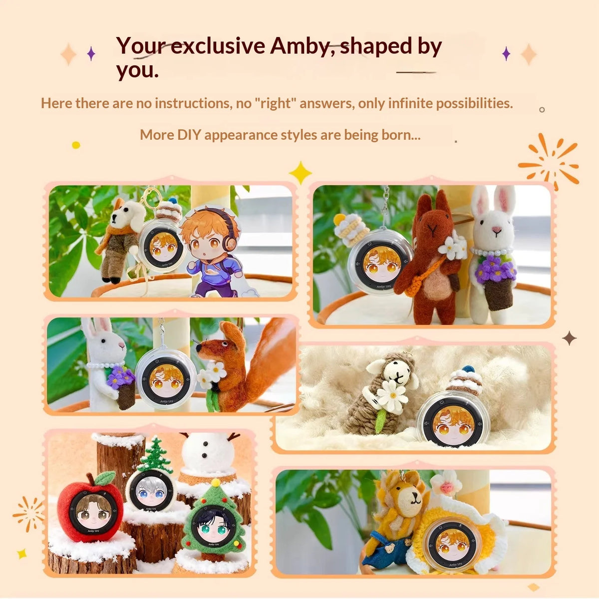 AmbyUni DIY Fun Matching AI Companion Pendant
