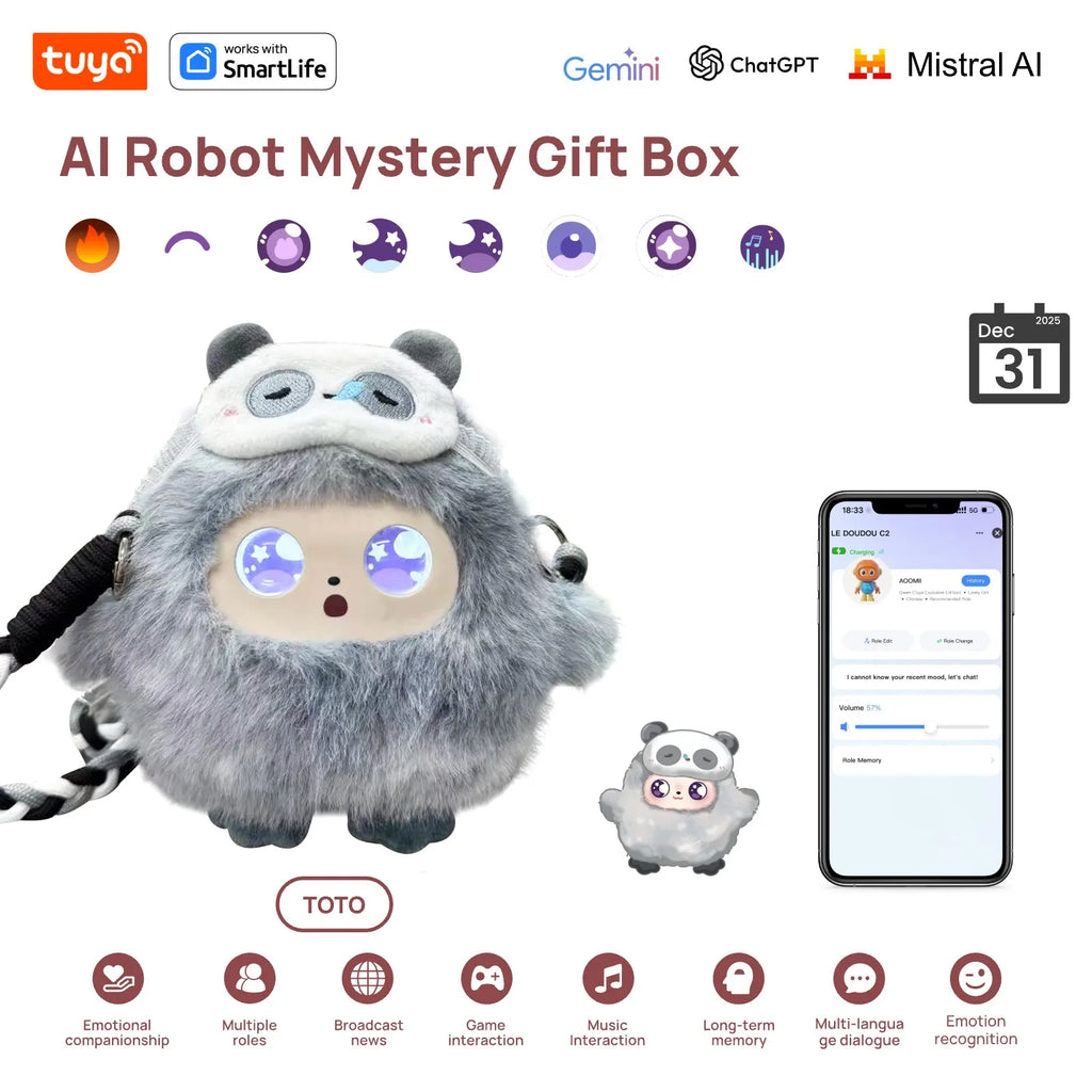 MuMu! Tuya ToTo AI Plush Companion Robot