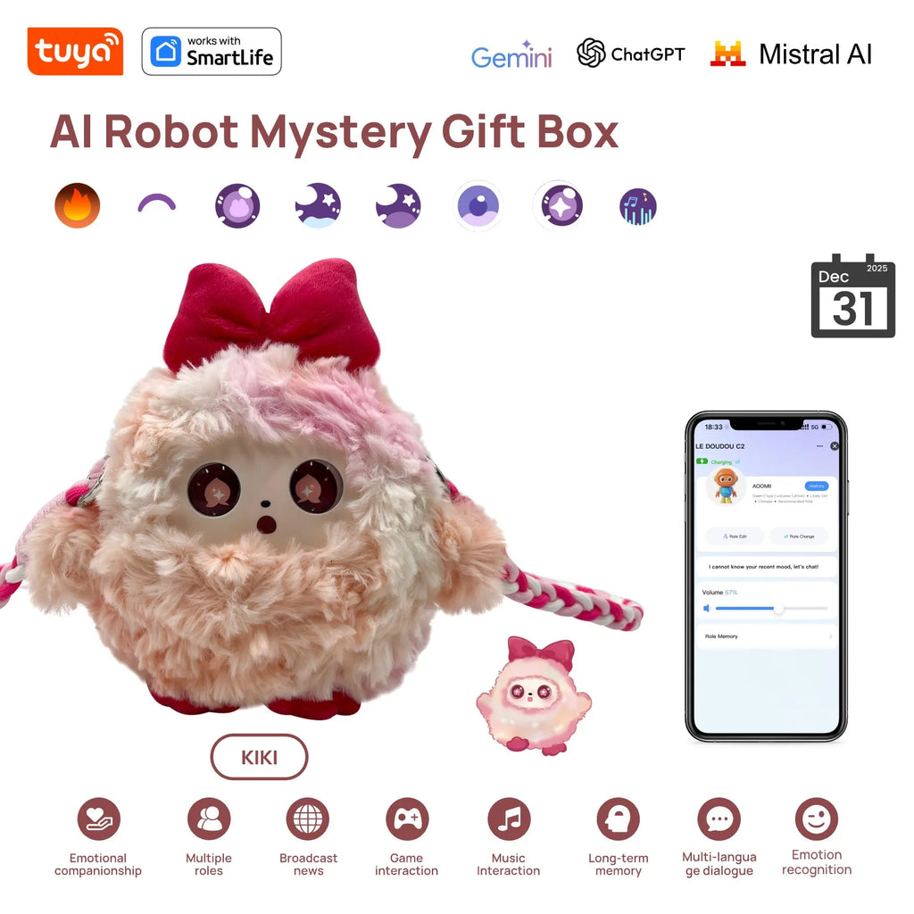 MuMu! Tuya KiKi AI Plush Companion Robot