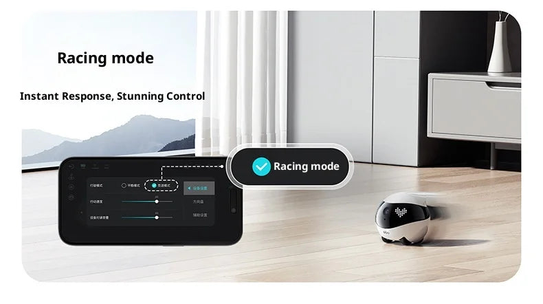 Enabot EBO Air 2 Pink Smart Companion Robot – 2K Pet Camera & Home Monitor