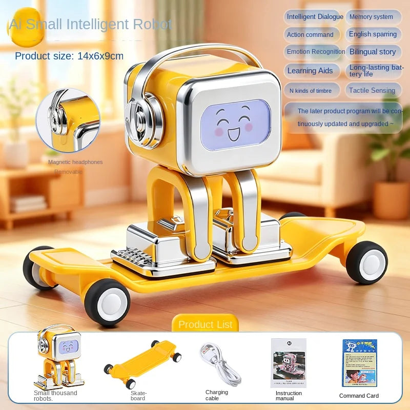 AI Xiaoqian Smart Companion Robot – Yellow