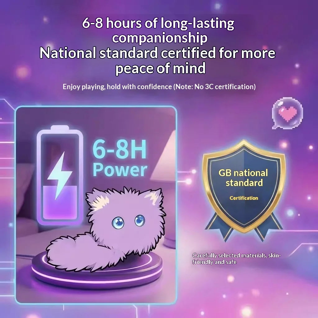 CHAOWAN CAT Messy Cat Smart Robot Companion – Purple