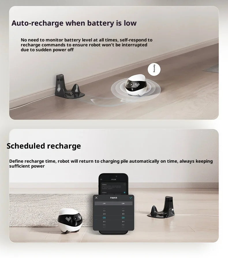 Enabot EBO Air 2 Pink Smart Companion Robot – 2K Pet Camera & Home Monitor