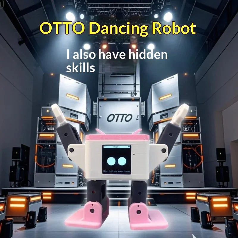 AI OTTO L2SA Smart Desktop Robot – Pink