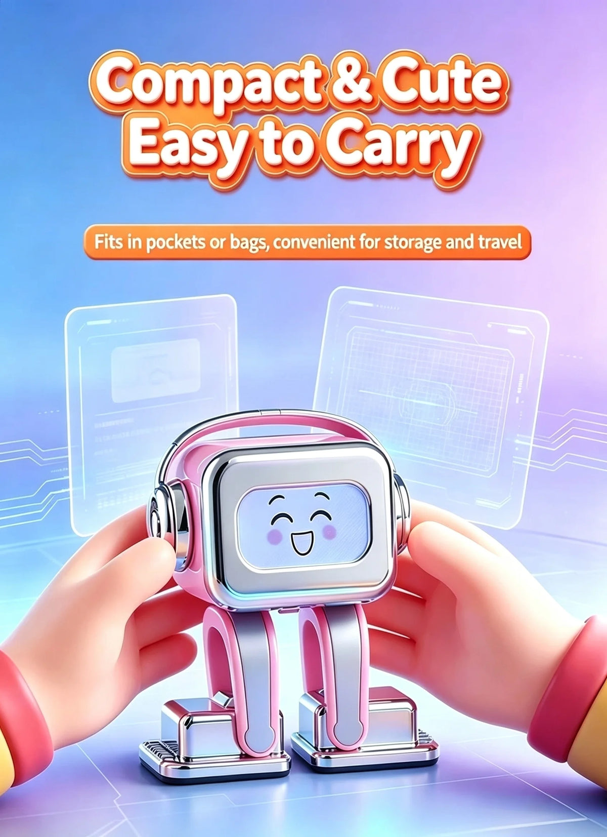 AI Xiaoqian Smart Companion Robot – Yellow