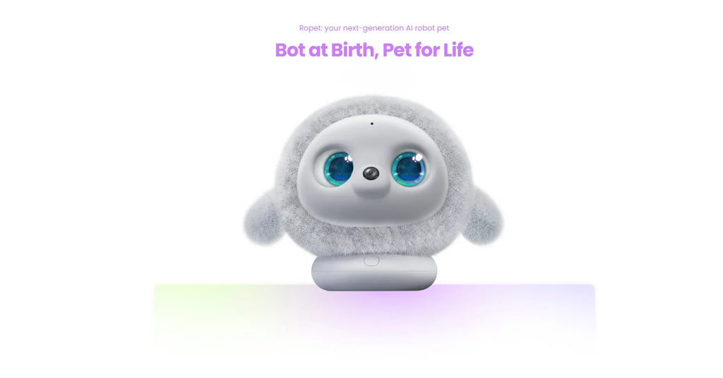 Ropet KAMOMO Gray AI Pet Companion Robot
