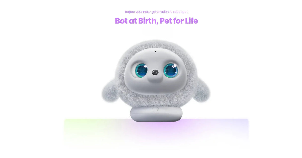 Ropet KAMOMO Gray AI Pet Companion Robot