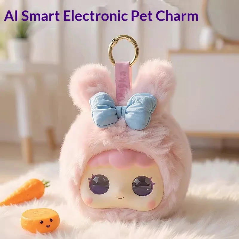 CHAOWAN F88 Pink Bunny AI Smart Electronic Pet Charm