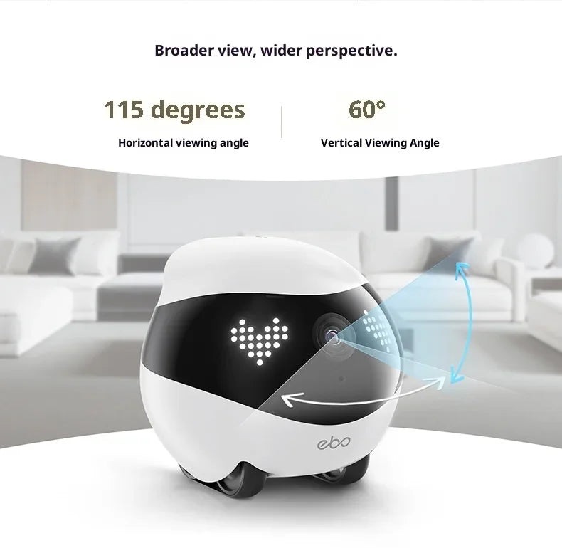 Enabot EBO Air 2 Pink Smart Companion Robot – 2K Pet Camera & Home Monitor