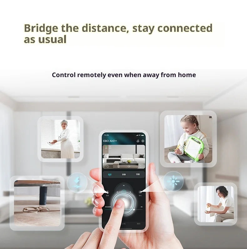 Enabot EBO Air 2 Pink Smart Companion Robot – 2K Pet Camera & Home Monitor