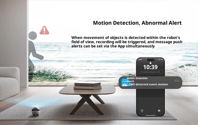 Enabot EBO Air 2 Pink Smart Companion Robot – 2K Pet Camera & Home Monitor