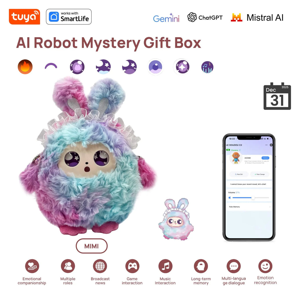 MuMu! Tuya MiMi AI Plush Companion Robot