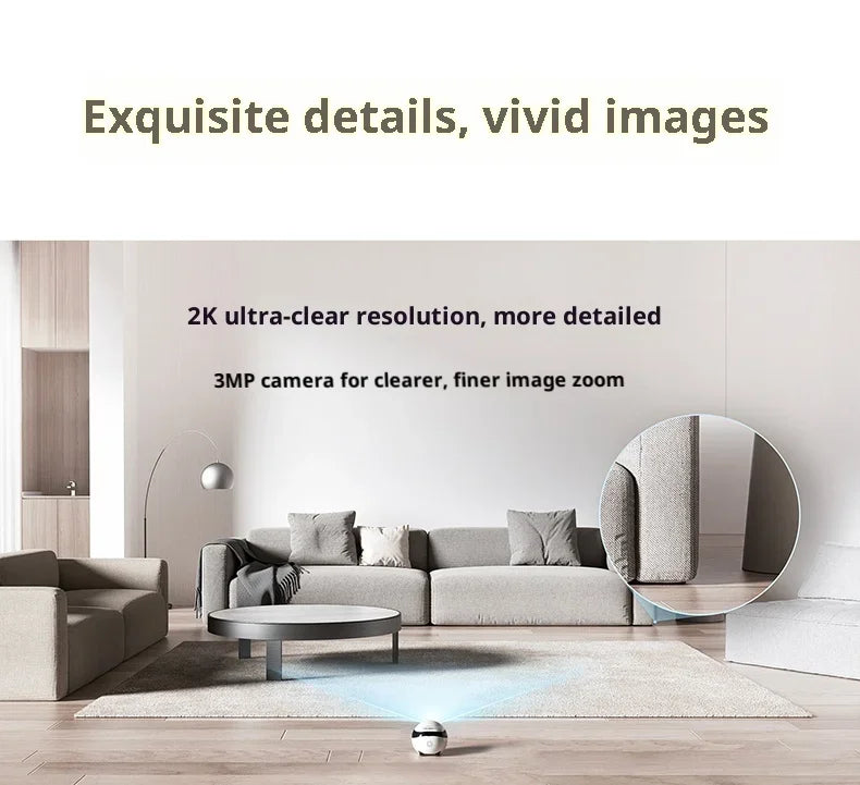 Enabot EBO Air 2 Blue Smart Companion Robot – 2K Pet Camera & Home Monitor