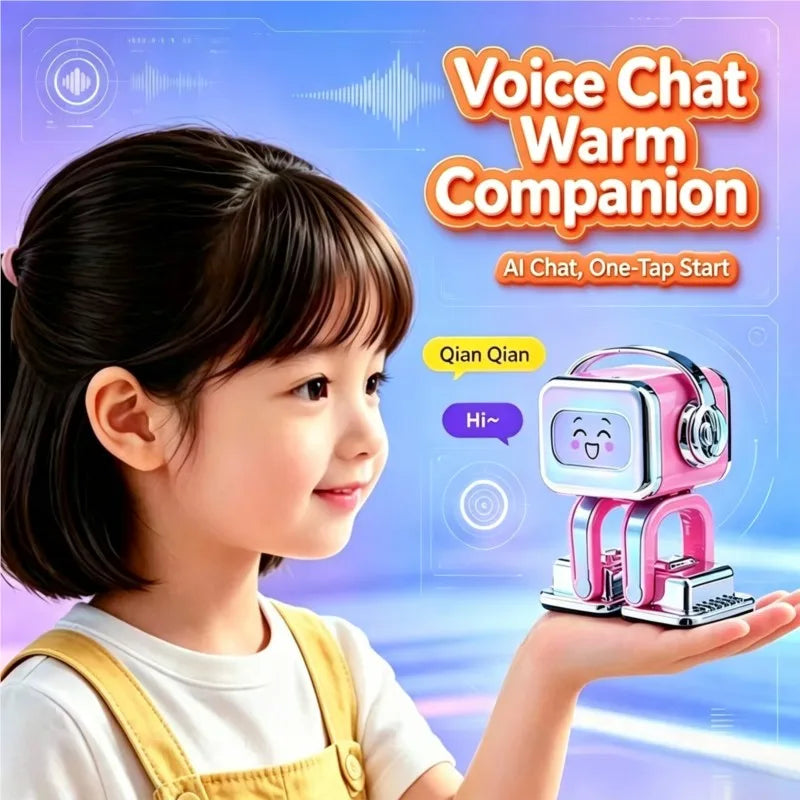 AI Xiaoqian Smart Companion Robot – Pink