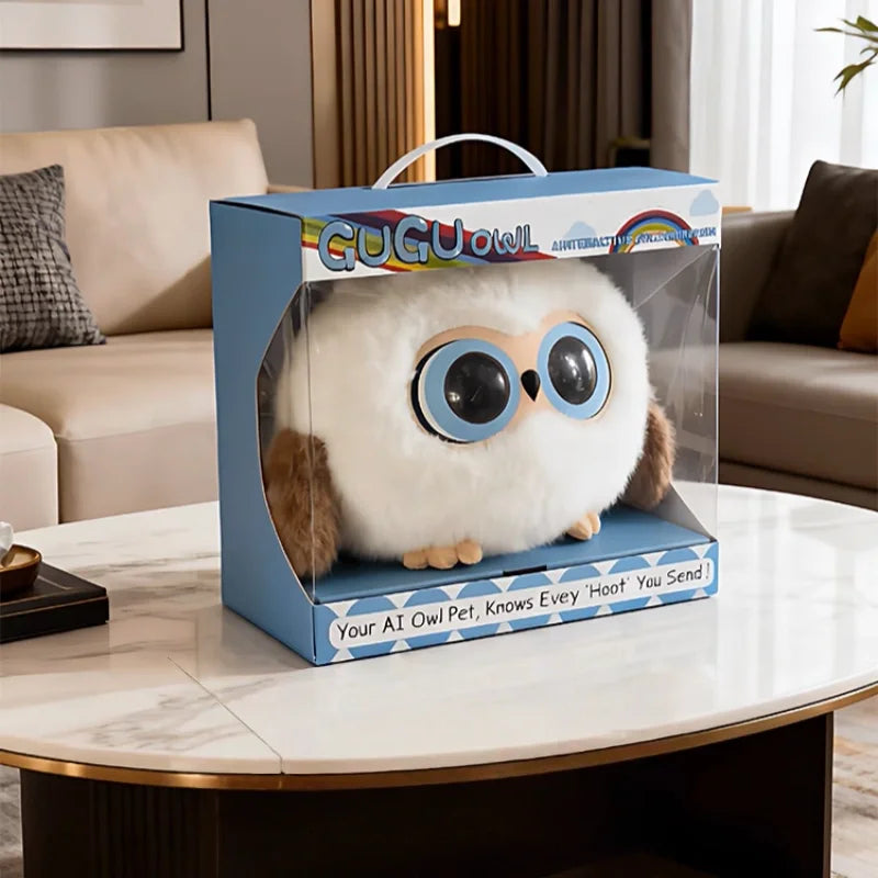 GUGU OWL AI Smart Plush Companion with Expressive Eyes & Voice Interaction