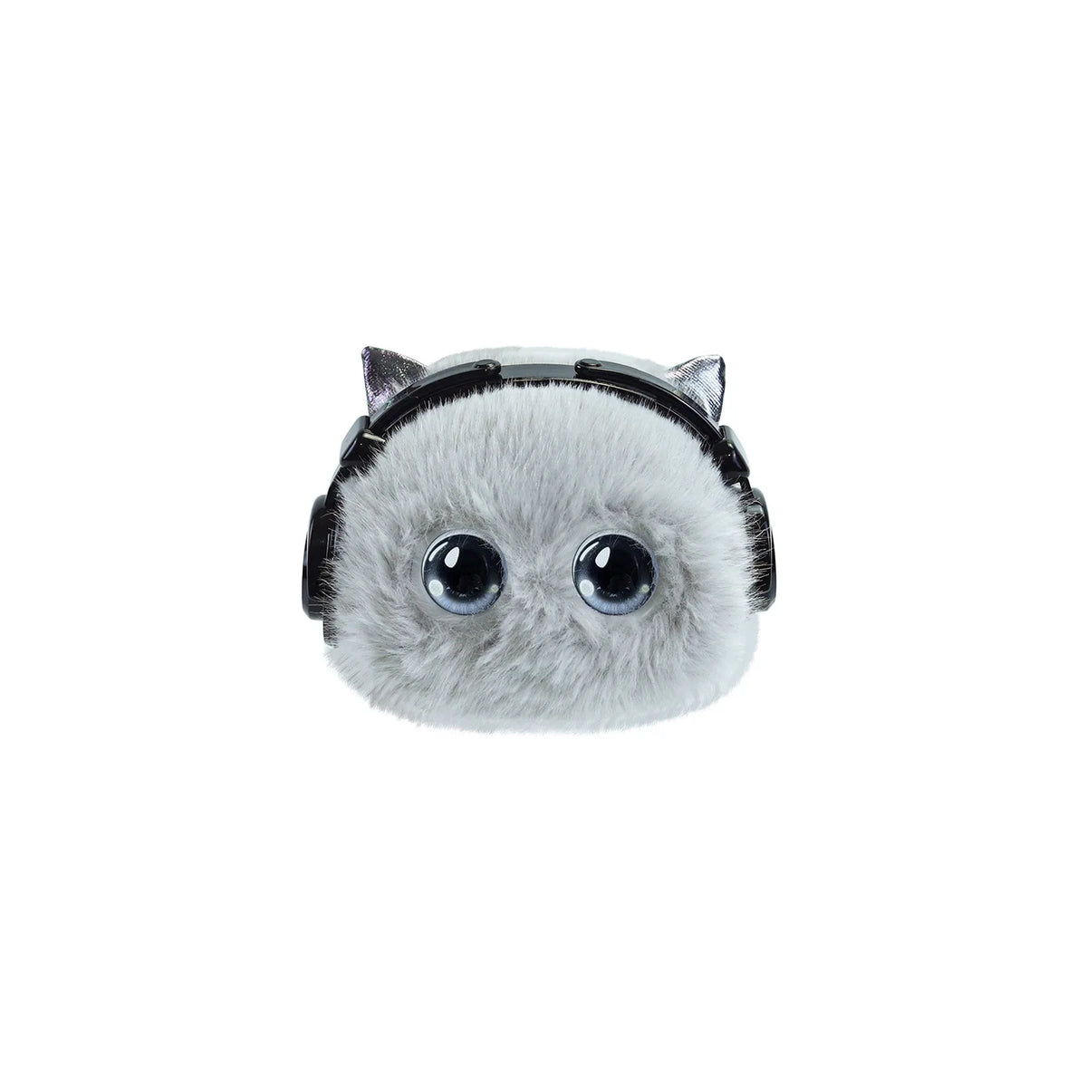 MOYOYO Gray Cat AI Plush Companion with LED Eyes