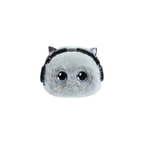 MOYOYO Gray Cat AI Plush Companion with LED Eyes
