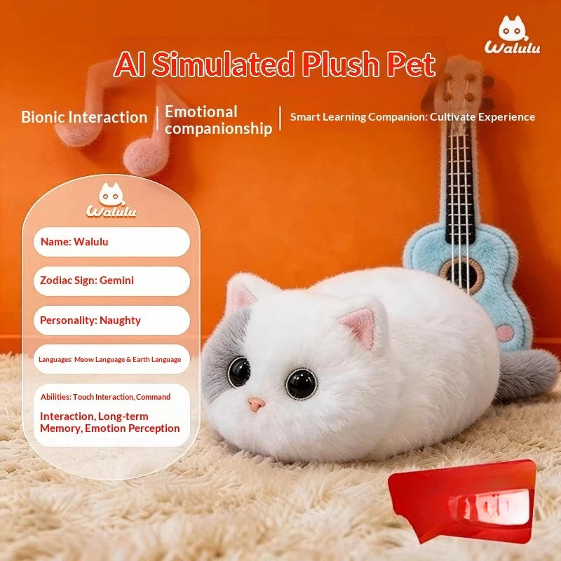 Walulu WLC 1 Walulu White AI Plush Companion Robot