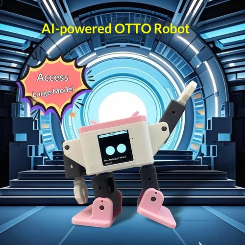 AI OTTO L2SA Smart Desktop Robot – Pink