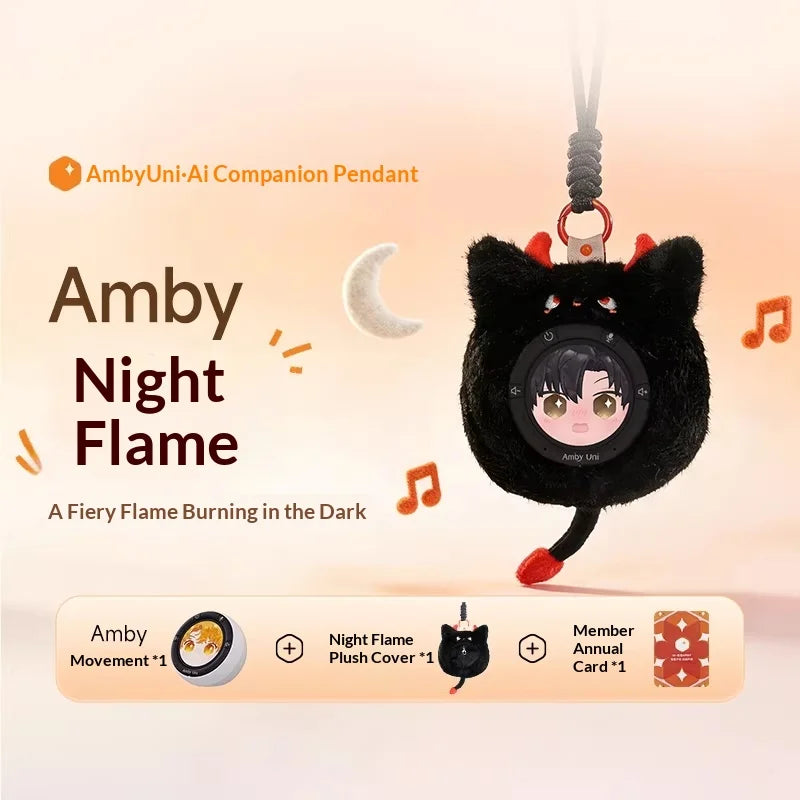 AmbyUni Night Flame AI Companion Pendant