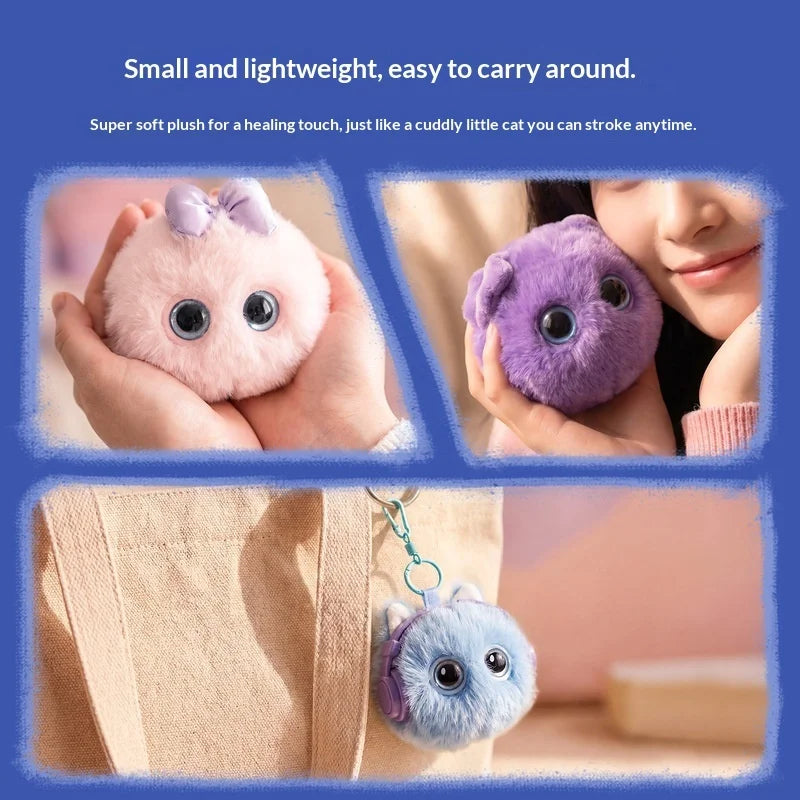 MOYOYO Holiday AI Plush Santa Hat Companion with LED Eyes