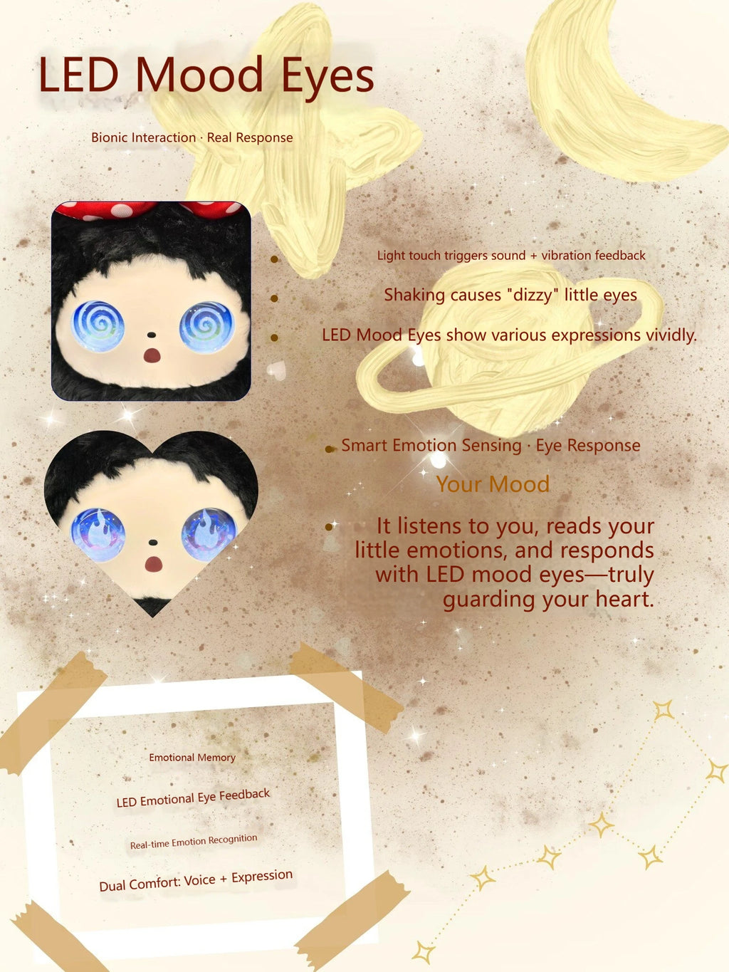 Jumbo Ledodo Azure AI Interactive Plush Companion with LED Eyes