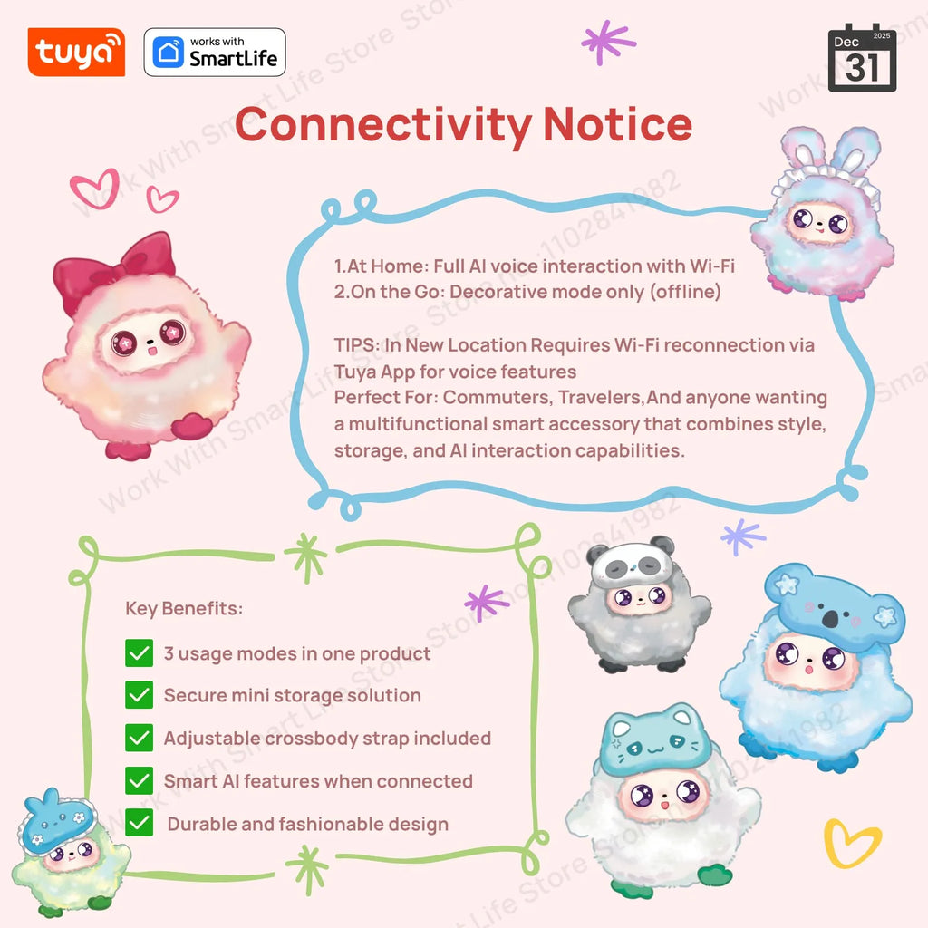 MuMu! Tuya YaYa AI Plush Companion Robot