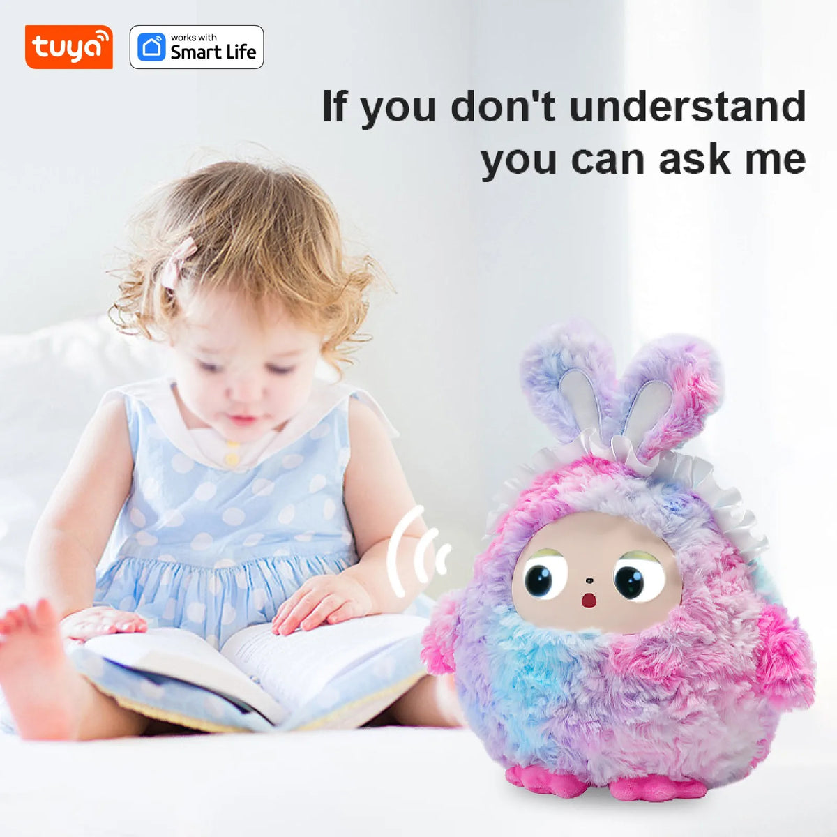 Ledodo Mimi AI Talking Plush Companion with LED Eyes