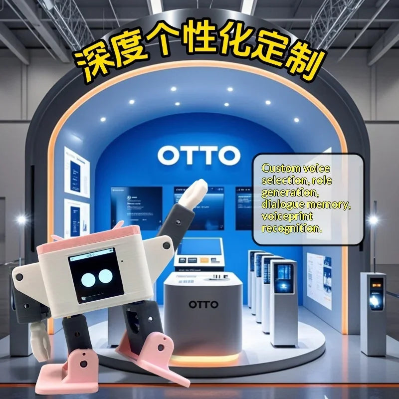 AI OTTO L2SA Smart Desktop Robot – Pink