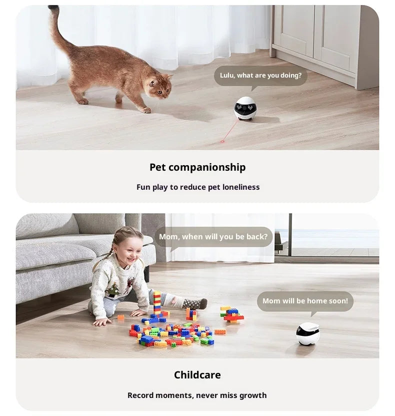 Enabot EBO Air 2 Pink Smart Companion Robot – 2K Pet Camera & Home Monitor