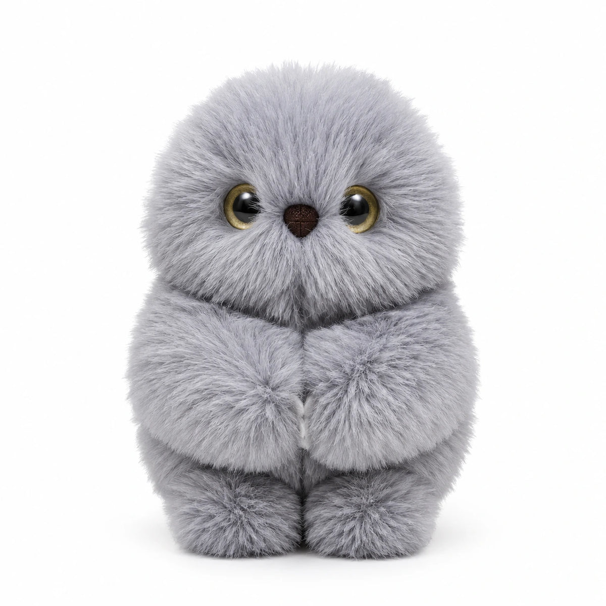 Mirumi AI Plush Owl Bag Charm – Gray